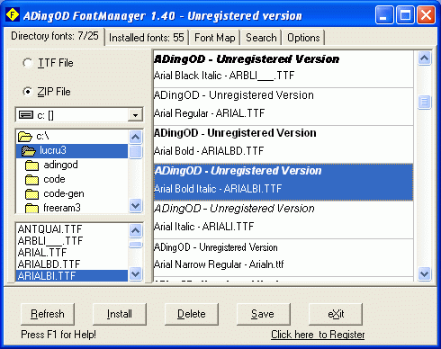 FontManager